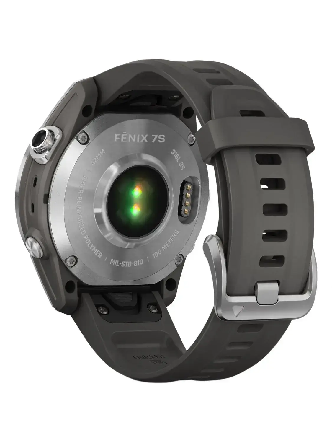 Смарт-часы Garmin Fenix 7S Silver with Graphite Band (010-02539-00/01)